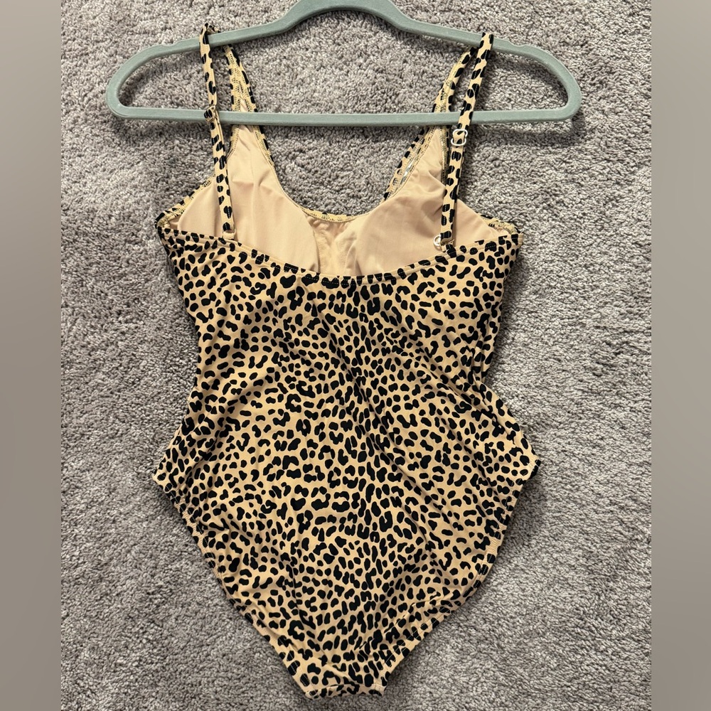 MICHAEL Michael Kors Leopard Print One Piece Swimsuit - Picture 2 of 9